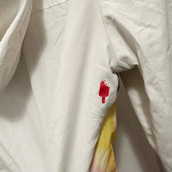 GSUS SINDUSTRIES Lined Windbreaker Full Zip Hoodie Watercolor Colorful Blur S - Picture 4 of 12